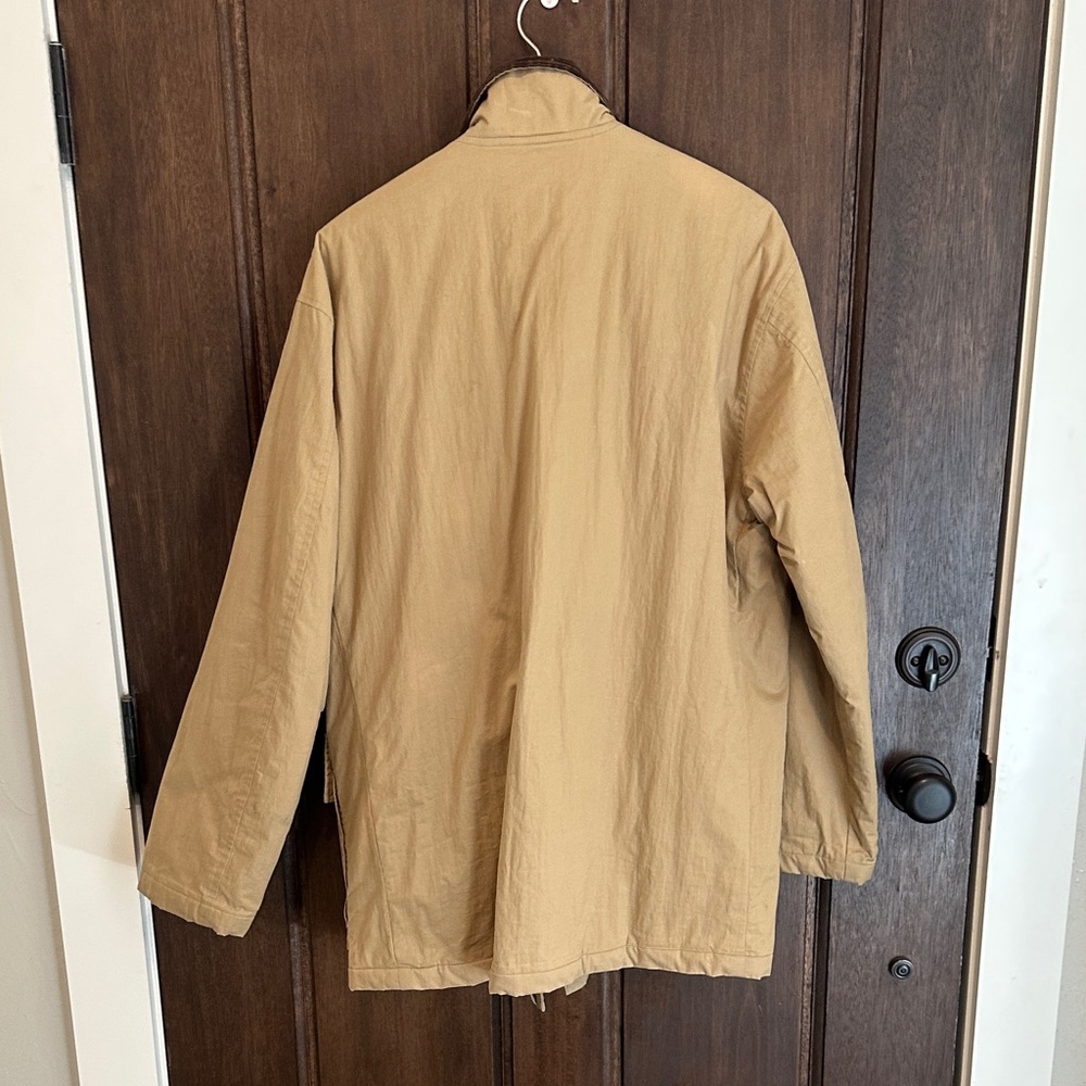 Polo by Ralph Lauren Tan Field Jacket with Brown Collar - Picture 6 of 6